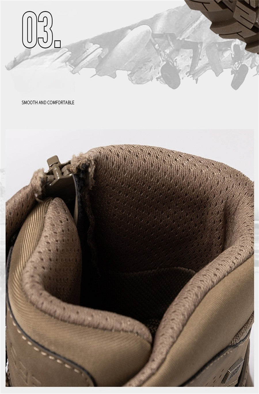 High Top Waterproof Men's Tactical Boots Hiking Shoes Large Size 47 Outdoor Sneakers Hiking Boots Non Slip Motorcycle Boots Men