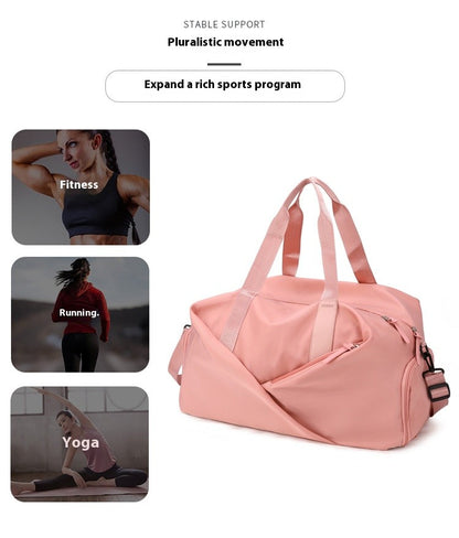 Multifunction Travel Bag Women Sports Gym Fitness Bags Dry and Wet Separation Swimming Shoulder Duffle Handbags Shoes Daypack