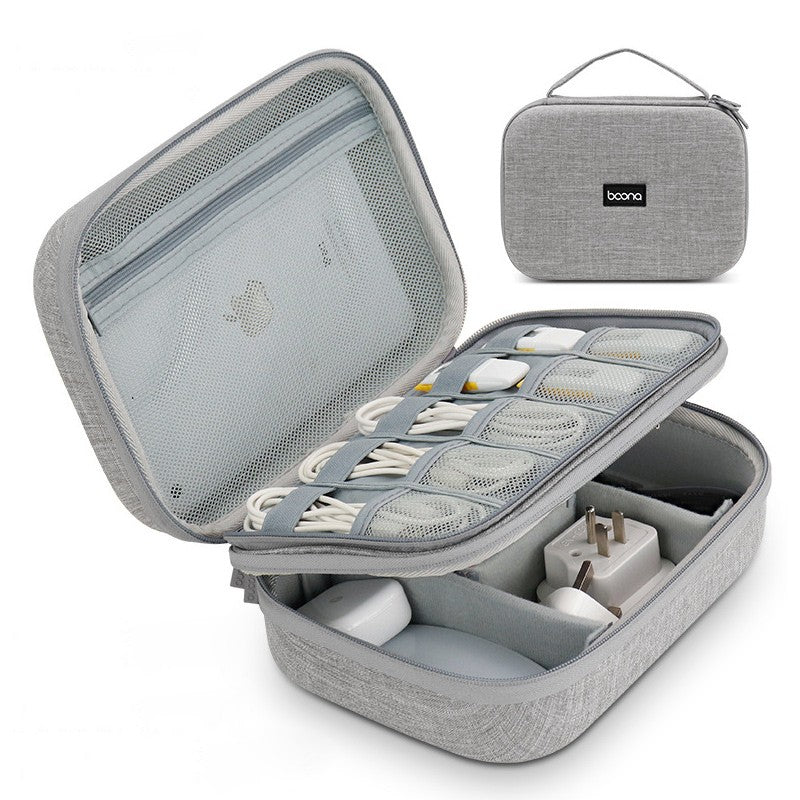 Hot Sale Waterproof Hard Shell Digital Gadgets Storage Bag Travel Organizer for Electronics Accessories HDD Earphone Storage Box