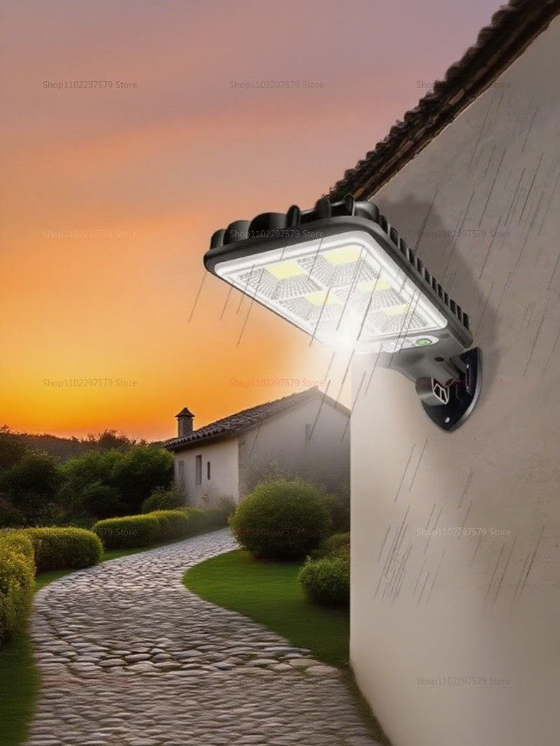 2025 Solar Street Lights Outdoor Home Rural Fully Automatic LED Sensing Super Bright Waterproof Security Garden Pathway Lamp