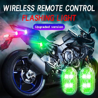 Wireless LED Strobe Light with Remote Control, USB Rechargeable Anti-collision Warning Light, High Brightness Wireless Aircraft