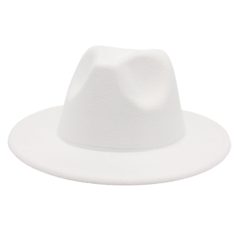 Women Fedora Hat Autumn Winter Luxury Men Top Hats Trendy Formal Wedding Decorate Black Green White Panama Cap Fedoras Gorras