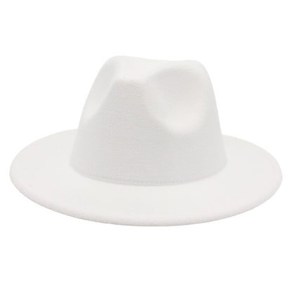 Women Fedora Hat Autumn Winter Luxury Men Top Hats Trendy Formal Wedding Decorate Black Green White Panama Cap Fedoras Gorras