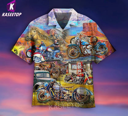 Men's 3D Romeo and Juliet Hawaiian Shirt Summer Vacation Hawaii Shirt Single Breasted Shirt Man Short-Sleeve Aloha Casual Beach