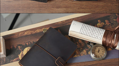 100% Genuine Leather Journal Refillable Travel Notebook Retro DIY Handmade Diary Sketchbook School Office Gift Customized