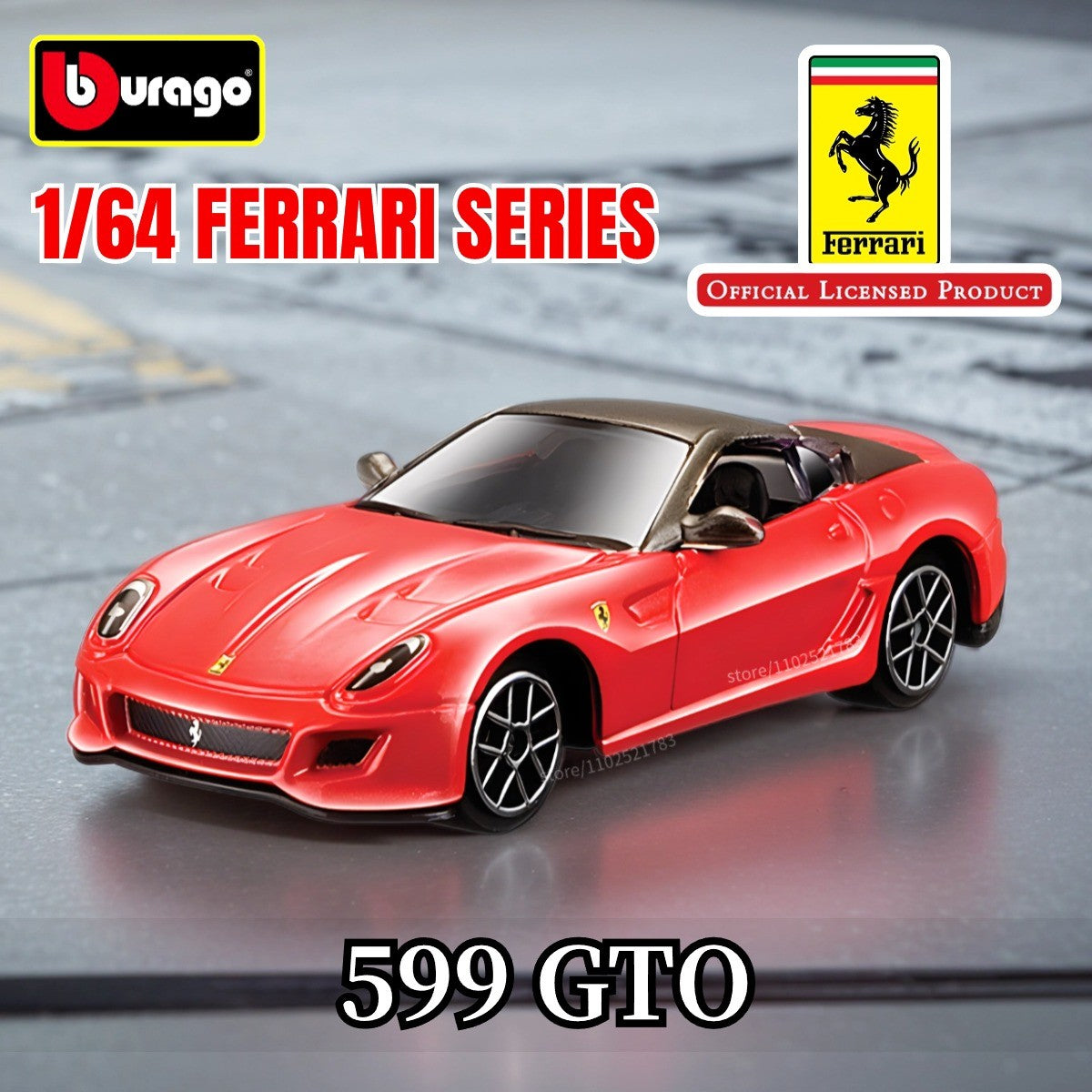 Bburago 1:64 Ferrari Enzo Réplica Carro Modelo Escala F40 F50 458 488 296 Diecast Miniatura de Tráfego Arte Figura Brinquedo Menino Criança