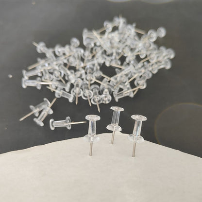 100/500 Pcs Push Pins Transparent Thumb Tacks Home Office School Craft Projects Cork Board Photo Wall Bulletin