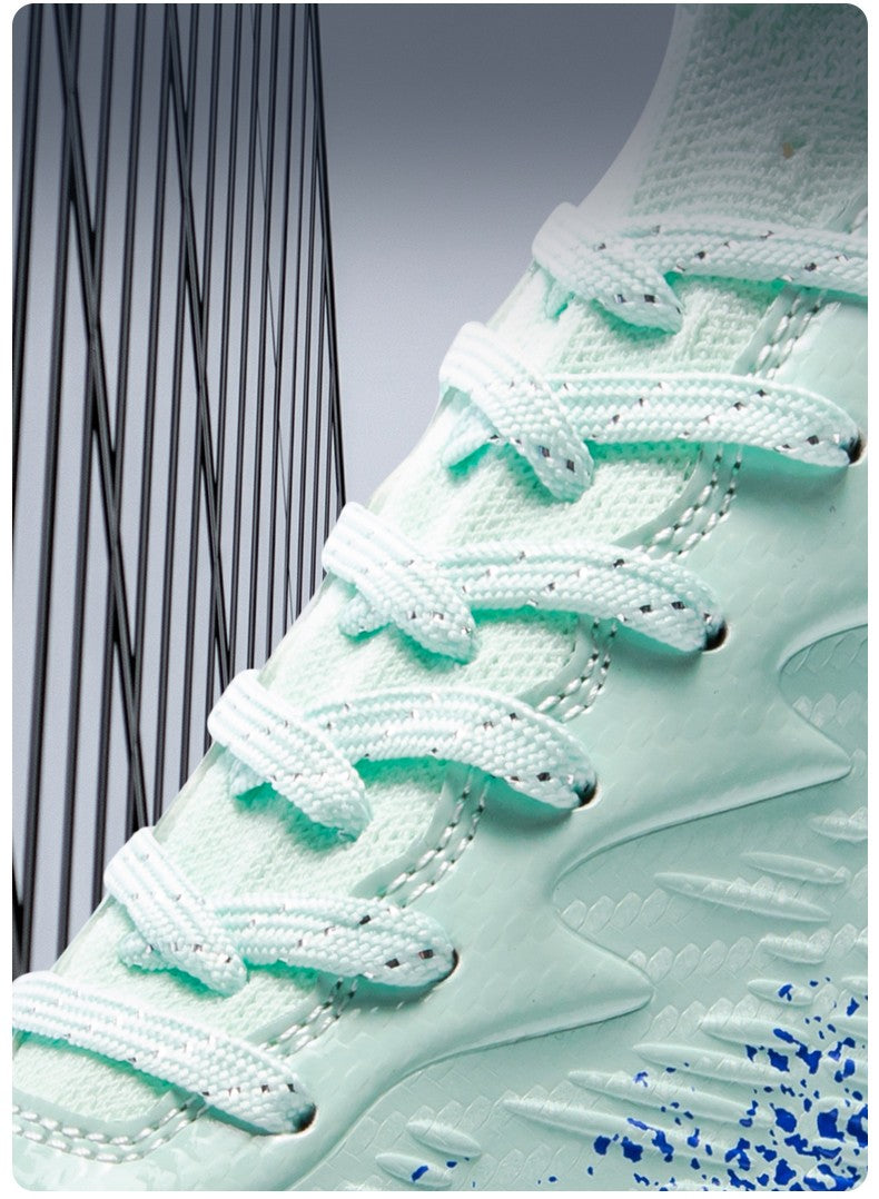 Men's High Tops Lace Up Soccer Cleats, Lightweight Professional Athletic Football Cleats Mens Athletic Shoes for Training Soccer