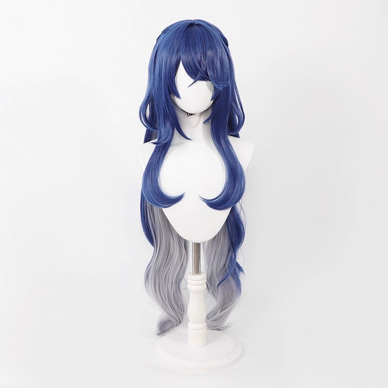 Peruca de Anime Lauma Cosplay Genshin Game Perucas de RPG Peruca Sintética com Franja Festa Diária Escolar Festa de Halloween a Fantasia