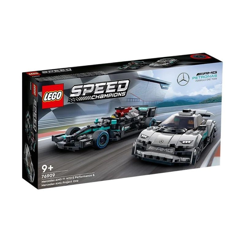 LEGO Bloco de Montar Super Série 76909 Carro de Corrida Mercedes Benz Modelo de Montar Brinquedo de Presente para Meninos