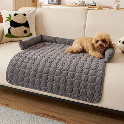 Inverno Quente Cama de Cachorro Sofá Capa Cobertor Super Macio Almofada Tapete para Cães Pequenos Travesseiro de Pescoço de Pelúcia Ninho de Gato Cama Para Perros