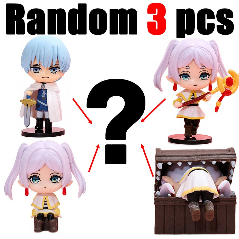 New Frieren: Beyond Journey's End 7.5cm Anime Figures Frieren Himmel Action Figure Cute Anime Figure Ornaments Collection