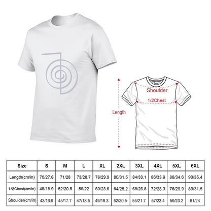 Cho-Ku-Rei Reiki Meditation T-Shirt t shirts for man pack cotton t shirt man plain t shirt men 100% cotton luxury brand T-Shirt