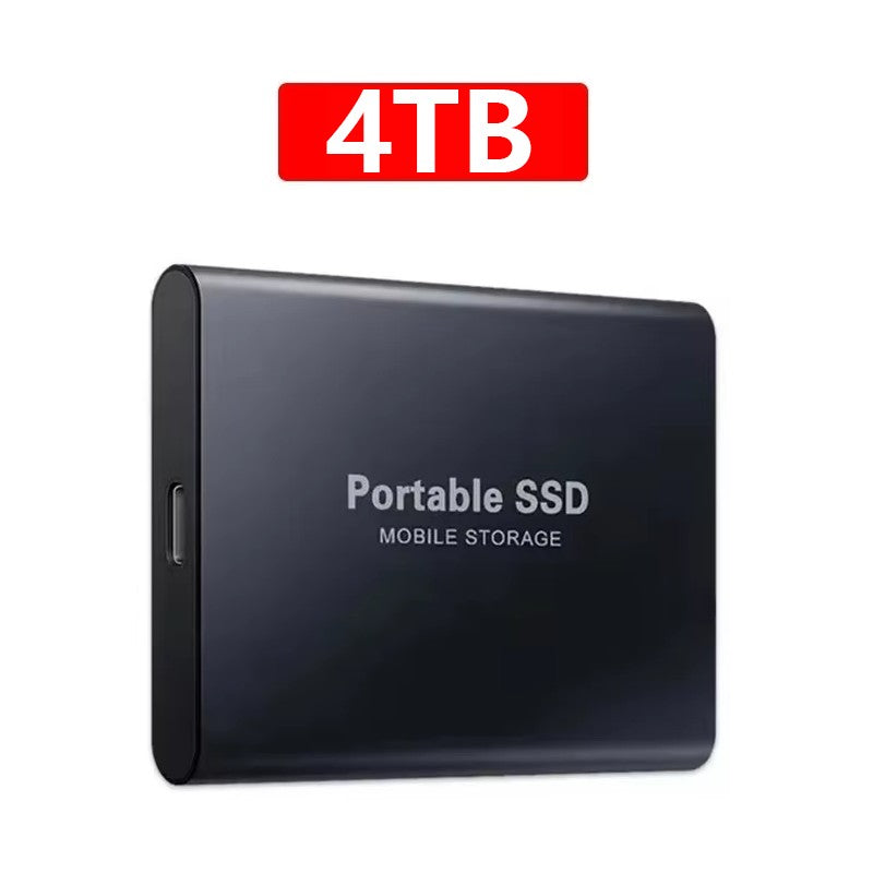 SSD Externo Premium 2TB/4TB com Interface USB 3.1/Tipo-C de Alta Velocidade à Prova D'água e Poeira, Adequado para PC/Mac