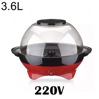 Máquina de pipoca elétrica doméstica 850W máquina de pipoca quente automática pipoqueira caseira DIY Popcorn Movie Snack Sonifer Popper