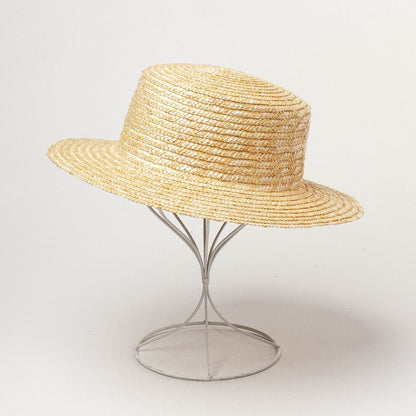 Chapéu de palha liso personalizado Chapéu boater de verão Fedora Chapéu de sol de praia Chapéu de palha base para fascinator artesanal