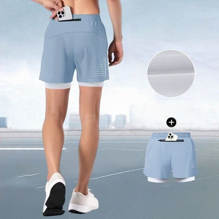 Men's Running-Specific Shorts with Phone Pocket: Quick-Dry Athletic Shorts for Short & Long Distance Running, Track&Field