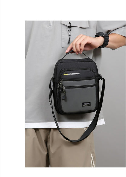 New Fashion Oxford Men Crossbody Bag Single Shoulder Bags Big Capacity Storage Bag Fashion Multi-Pockets Business Crossbody Bags