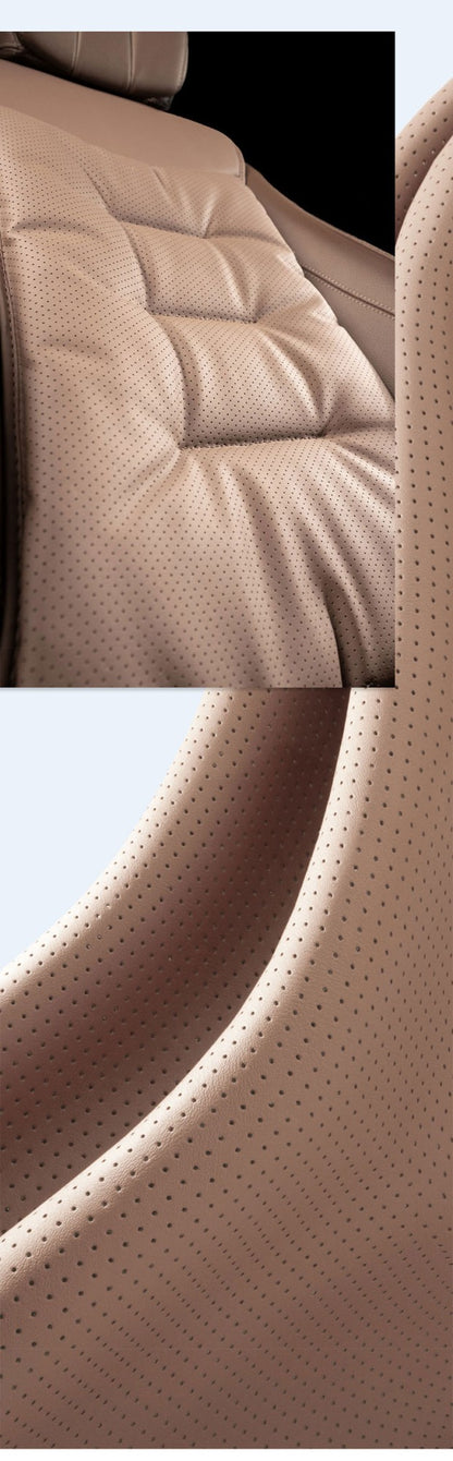 Universal Car Seat Cover Leather Cars Seat Waist Cushion Covers Four Season Auto Interior Seats  Protection Pad Car Accessorie
