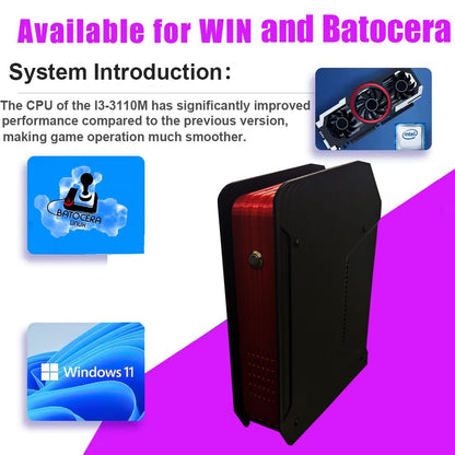 X4 Retro Video Game Console With 1T Dual-system and I3-3110M CPU  For PS2/PSP/WII/N64/DC/SS Children Gaming Gifts For Men Gift