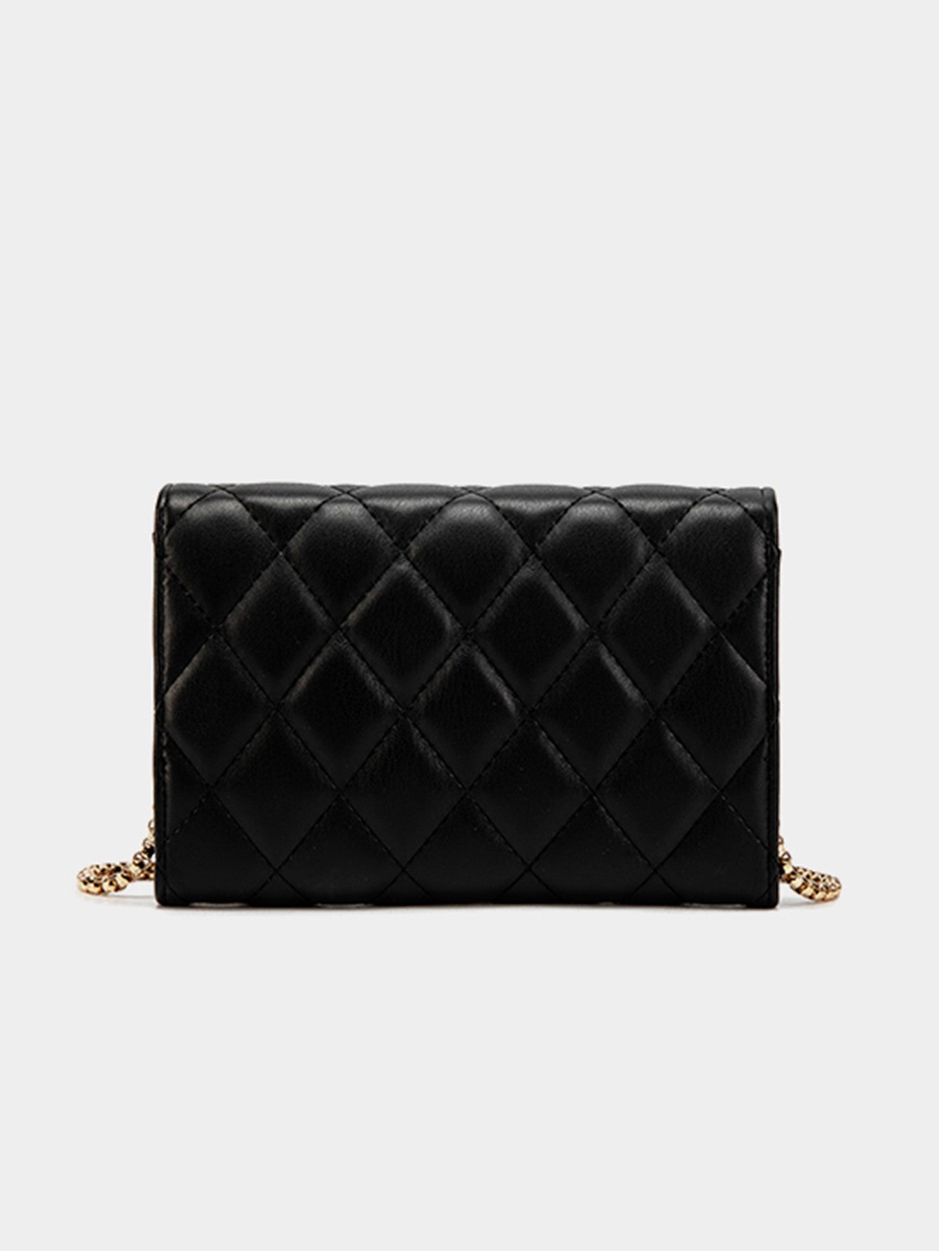 Stylish women's quilted handbag/wallet highquality PU leather crossbody bag casual portable versatile women's clutch