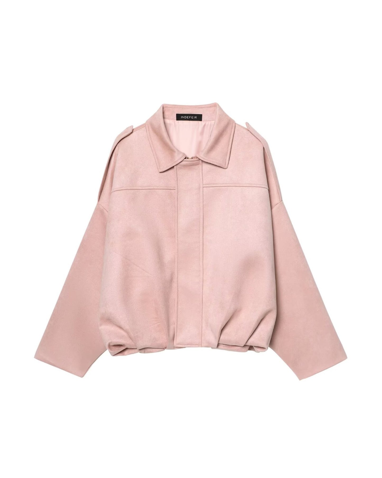 Fashionable Velvet Jacket Women's Outerwear 2025 New Style Streetwear Polo Collar Long Sleeve Regular Fit Polyester Fiber