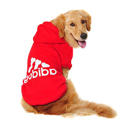 XS-9XL Roupa para Cachorro Adidog para Cães Pequenos Médios Grandes Moletom com Capuz de Algodão Quente Mais Vendido Jaqueta de Duas Pernas para Animais de Estimação