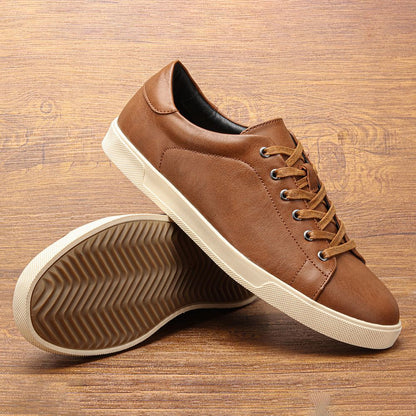 Men's casual shoes 2025 brand fashion comfortable leather shoes men