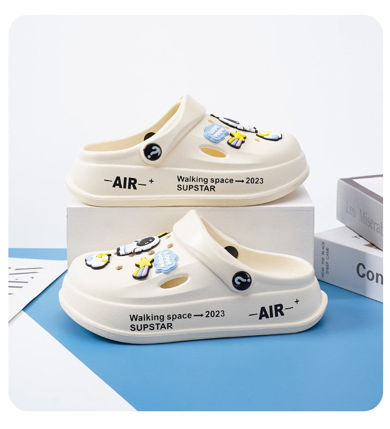 Kids Summer Sandals EVA Design Children Slippers Soft Non Slip Platform Slides Outdoor Garden Shoes High Quality Fashion Shoes