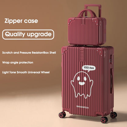 2025 New Suitcase ABS Durable Large Capacity Suitcase 20/22/24/26/28-inch Men's Carry-on Roller Suitcase Travel Check-in Case