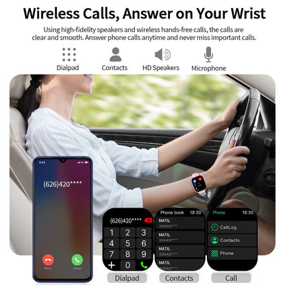 New Smartwatch BT Call Health&Sleep Monitoring 1.83''HD Screen Kids Smart Watch Waterproof Fashoin Sports Bracelet For Women Men