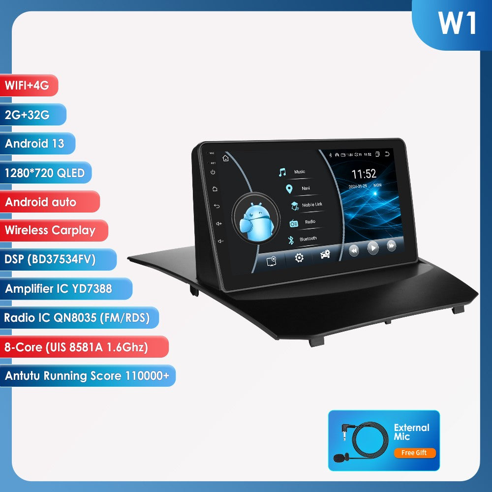Para Ford Fiesta Mk7 2009-2017 CarPlay sem fio para Apple Android Auto Rádio Automotivo GPS RDS WiFi 4G 8 Núcleos Multimídia Estéreo 2din SWC