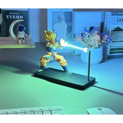 Dragon Ball Son Goku Night Light Anime Touch Kamehameha Night Light Creative Desk Decoration Cool Model Doll Boys  Gifts