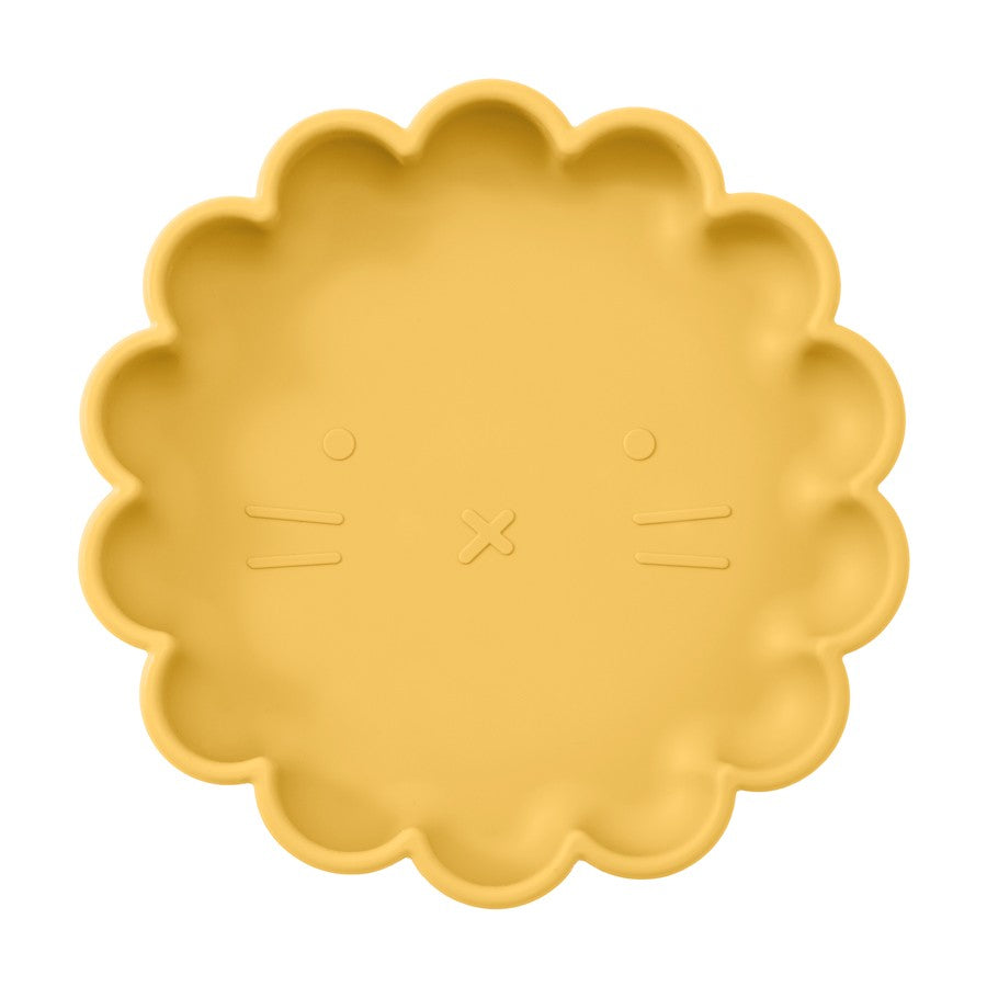 1PC Silicone Baby Dishes Cartoon Lion Shape Baby Plate BPA Free Baby Tableware Feeding Training Baby Stuff Non-Slip Lunch Box
