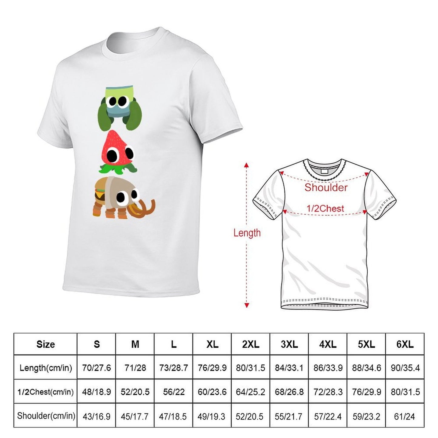 Bugsnax (Bunger, Strabby, & Pinkle) T-Shirt funny t shirts man black cotton t-shirt plain for man package T-Shirt