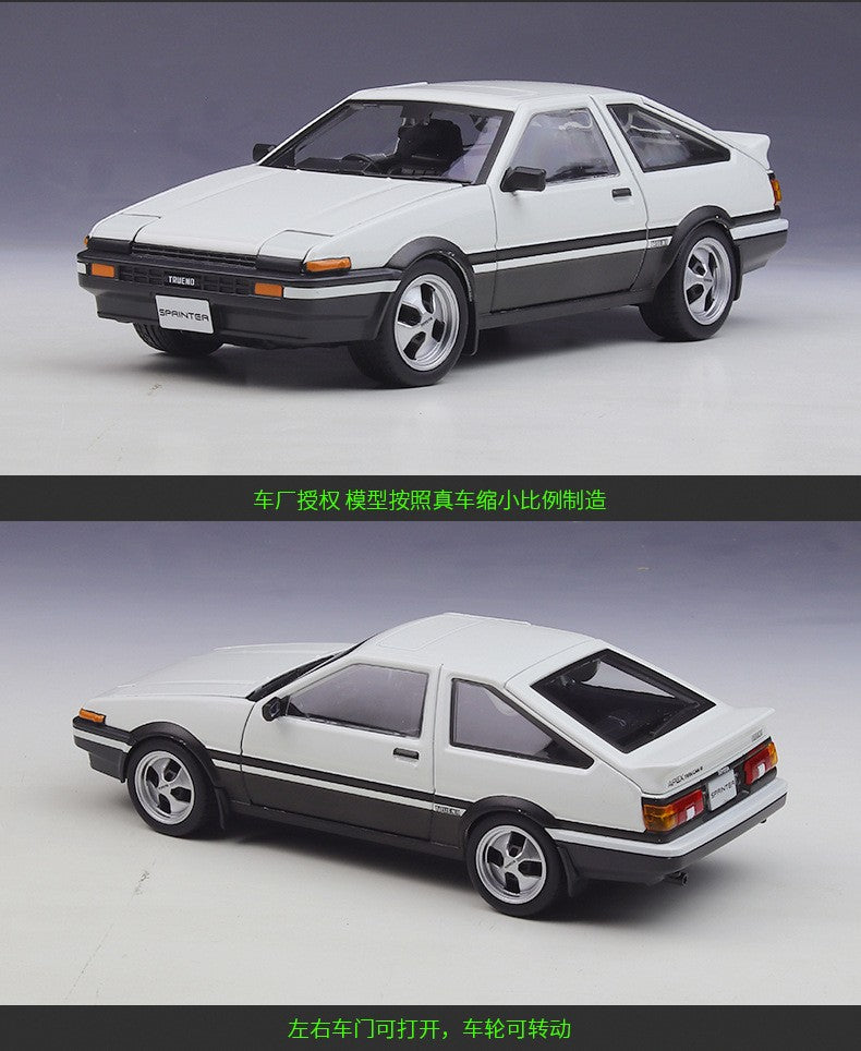Maisto 1:24 Toyota Sprinter Trueno Ae86 Ae 86 Modelo de Carro de Liga de Simulação Peça de Exibição de Brinquedo Acabado Estático para Presente