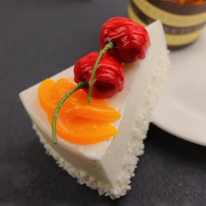 Artificial Fruit Cakes Simulation Cake Photography Props Dessert Shop Ornaments Home Kitchen Decoration Kids Toys