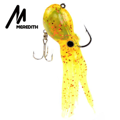 Isca de Pesca MEREDITH com Contrapeso Embutido 23g 9cm Cauda Longa Polvo Macio Isca Artificial de Silicone Macia