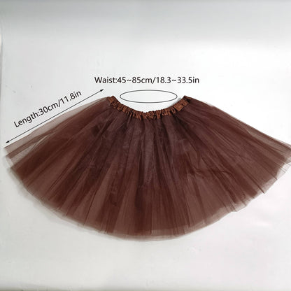 Adult Classic Ballet Tutu Skirt | 100% Polyester Tulle. English - Style Ruffles, Solid & Fluffy – Perfect Ballerina Look