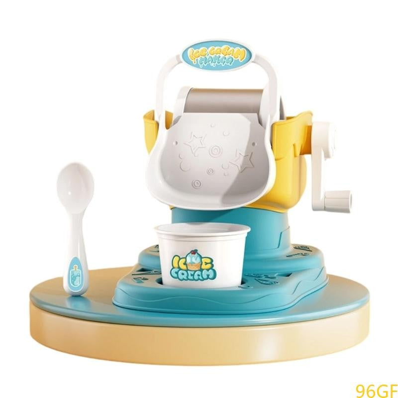 96GF Máquina de Sorvete Manual para Sobremesas Congeladas Caseiras Brinquedo Criativo de Cozinha Educacional para Crianças