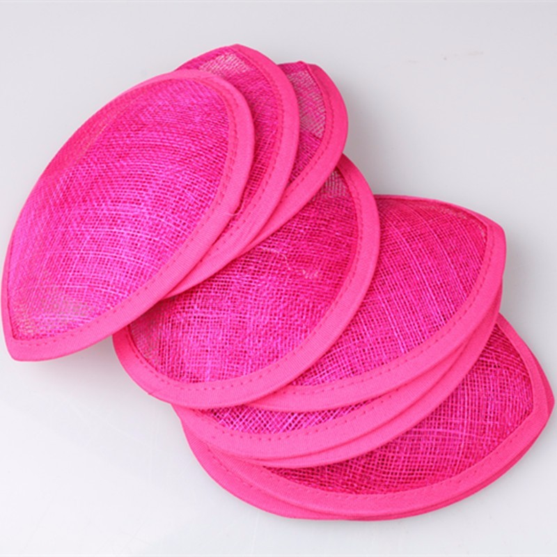13 CM Sinamay Teardrop Fascinator Base Material Feminino de Chapelaria Base para Chapéus de Coquetel Acessórios de Cabelo DIY para Festas