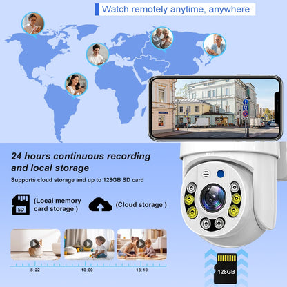5MP HD 2.4G/5G Wifi IP Camera PTZ Outdoor waterproof Home Security protection Full Color Night Vision Surveillance Tuya Cam