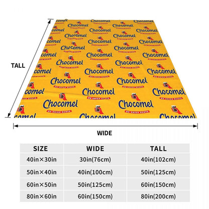 Chocomel Chocolademelk Nederland Blanket Fleece Sofa Throw Blanket Breathable for Couch Bedding Outdoor Throws Bedspread Quilt