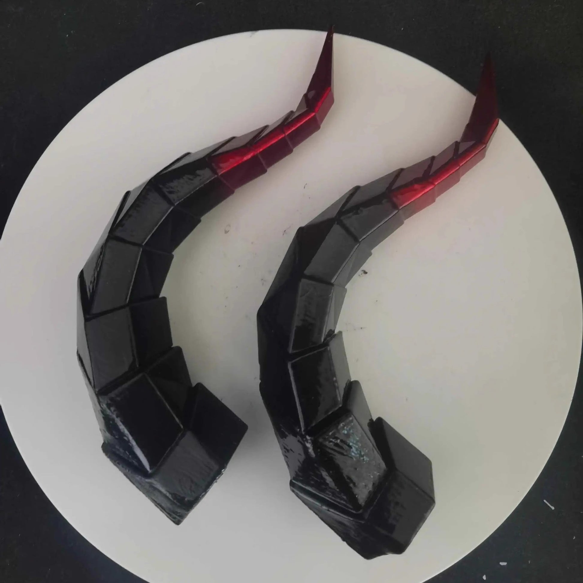 14/18cm Animal Simulate Horn Headband Gradient Devil Horn Halloween Party Headwear Lolita Witch Artificial Horns Cosplay Pros