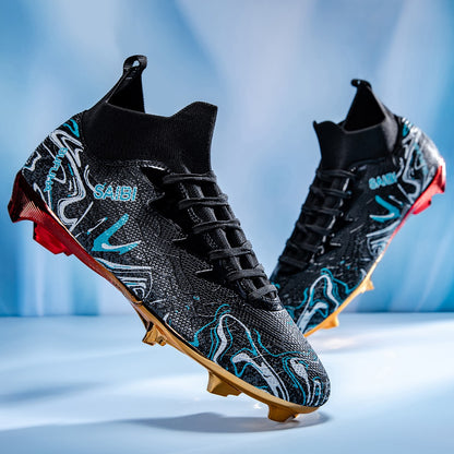 Premium Football Boots Feature Gold Plated Metal SG Studs For Professional Training and Competition Unisex Soccer Cleats