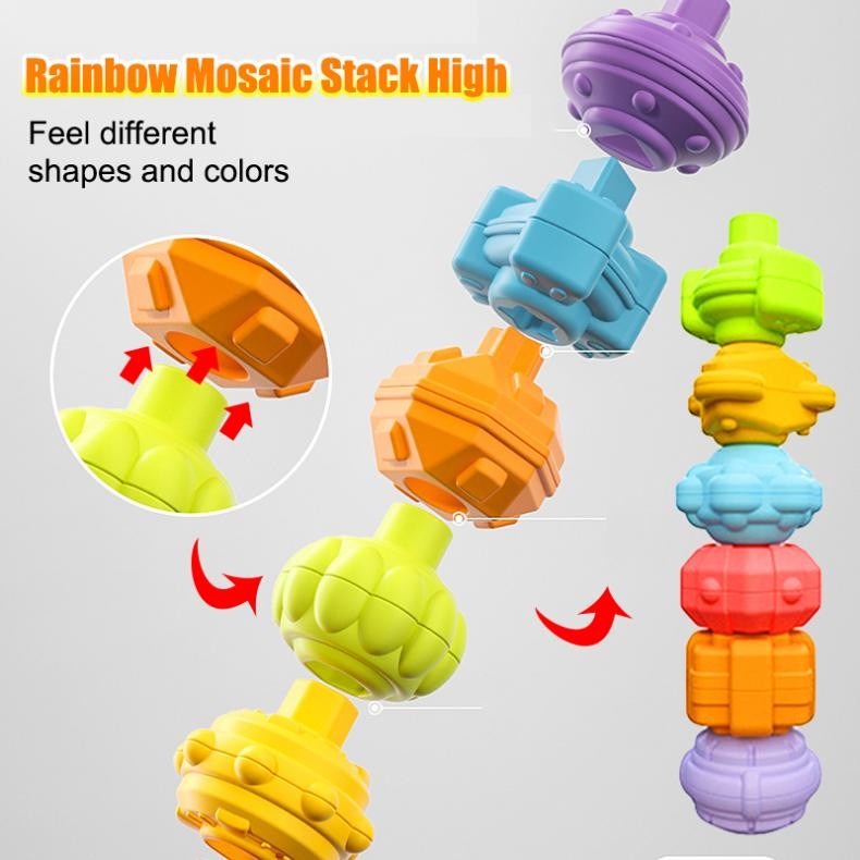 Baby Toy Sorting Game Kids Educational Cube Sensory Shape Blocks Shape Matching Stacking Learning Toys Play Games Baby Toys
