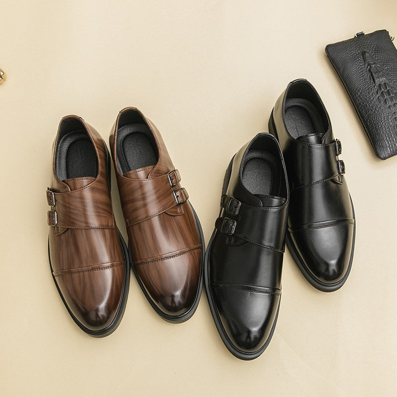 Brand New Men's Pointed Comfortable Business Banquet Oxford Shoes Fashion Spring Men's Breathable Casual Wedding Leather Shoes