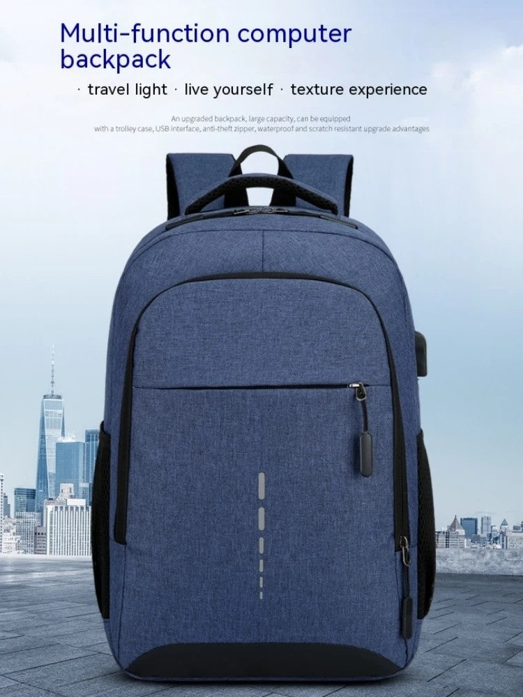 Mochila Masculina Grande Capacidade Simples Moda Viagem Feminina Estudante Notebook
