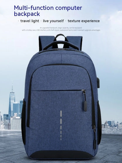Mochila Masculina Grande Capacidade Simples Moda Viagem Feminina Estudante Notebook
