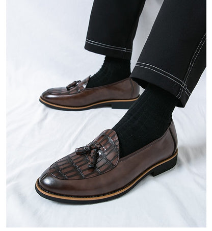 Big Size 47 Business Oxford Shoes Wedding Party Men Dress Shoes Breathable Leather Casual Men's Shoes British Style Loafers